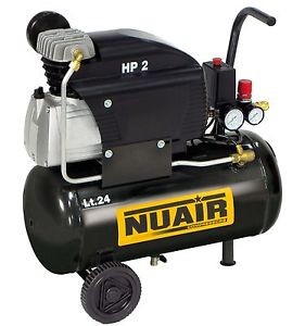 Compressore elettrico Nuair FC2/24 motore 2 HP - 24 lt - aria